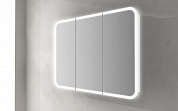 Зеркальный шкаф с тремя распашными дверьми с LED подсветкой дверей CEZARES 84216