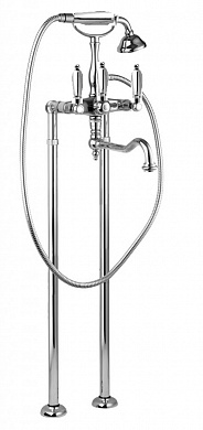 Напольный смеситель для ванны с поворотным изливом и ручным душем CEZARES FIRST-VDP2-01-M