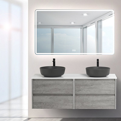 Мебель для ванной KRAFT-1400 со столешницей Cemento Grigio