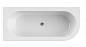 Акриловая ванна угловая левосторонняя чёрная фронтальная панель CEZARES SLIM CORNER-180-80-60-L-NERO-SET