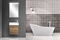 Мебель для ванной BelBagno KRAFT MINI 500 левосторонняя Rovere Tabacco