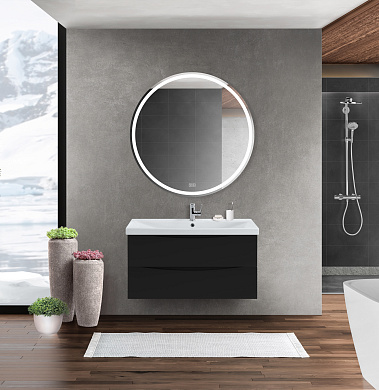 Мебель для ванной подвесная BelBagno MARINO-CER-1000 Nero Lucido