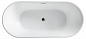 Отдельностоящая, овальная акриловая ванна в комплекте со сливом-переливом BelBagno BB402-1700-790