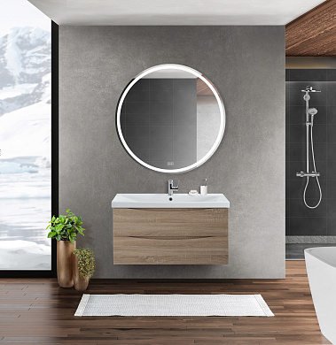 Мебель для ванной подвесная BelBagno MARINO-CER-1000 Rovere Bianco
