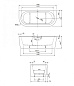 Акриловая ванна пристенная белая фронтальная панель CEZARES SLIM WALL-180-80-60-W37-SET 