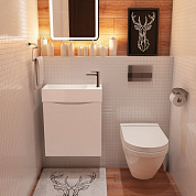 Мебель для ванной комнаты Art&Max LIBERTY 50 см Bianco Lucido левосторонняя