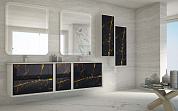 Мебель для ванной CEZARES BELLAGIO 175 Black&Gold Stone