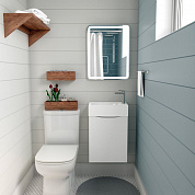 Мебель для ванной комнаты Art&Max LIBERTY 40 см Bianco Lucido левосторонняя