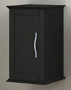 Шкафчик подвесной с одной распашной дверцей, реверсивный CEZARES 54961 Nero grafite